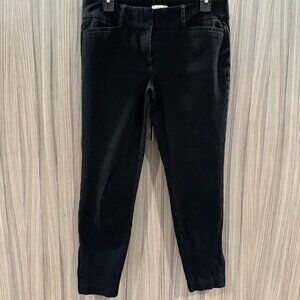 LOFT Black Ankle Zip Pants | Size 6 | Original Fit